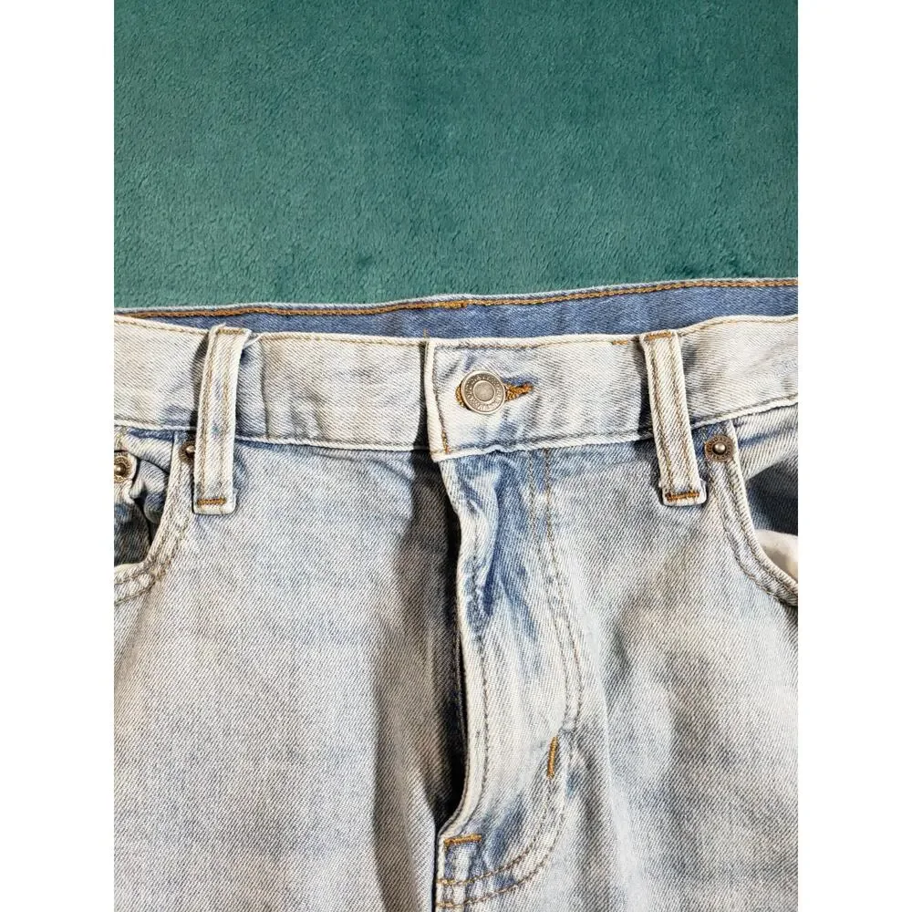 Old Navy Jeans Size 34x32 Mens Blue Pants Stretch Denim Mid Rise Loose Straight